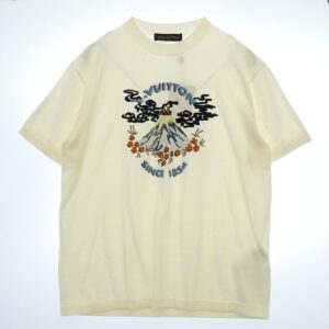 ルイヴィトン 1AIMAU × NIGO ファレル・ウイリアムスト スリーブショート ニット クルーネック オーガニックコットン 半袖 刺繍 ロゴ サマーニット 買取実績 画像