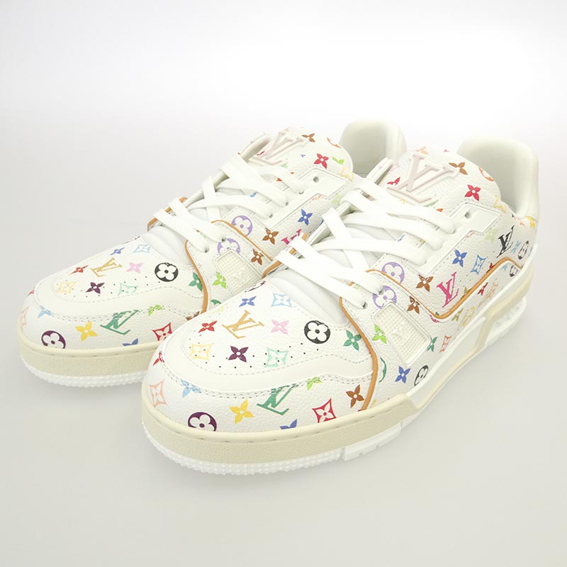 ルイヴィトン 26SS 1AHEKU × Takashi Murakami Monogram LV × TM LV トレイナー ローカット スニーカー 村上隆 モノグラム総柄 買取実績 画像