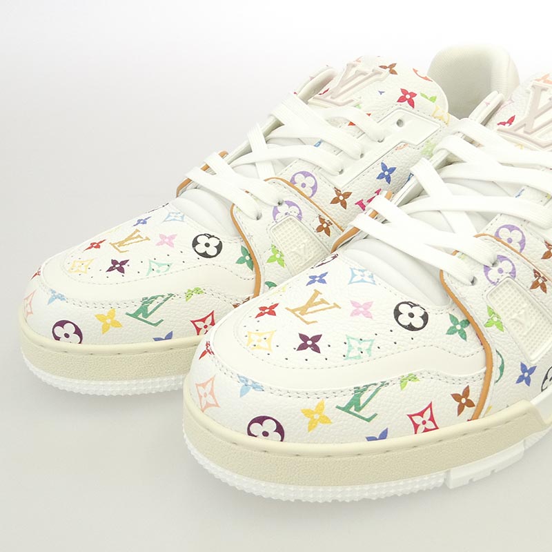 ルイヴィトン 26SS 1AHEKU × Takashi Murakami Monogram LV × TM LV トレイナー ローカット スニーカー 村上隆 モノグラム総柄 買取実績 画像