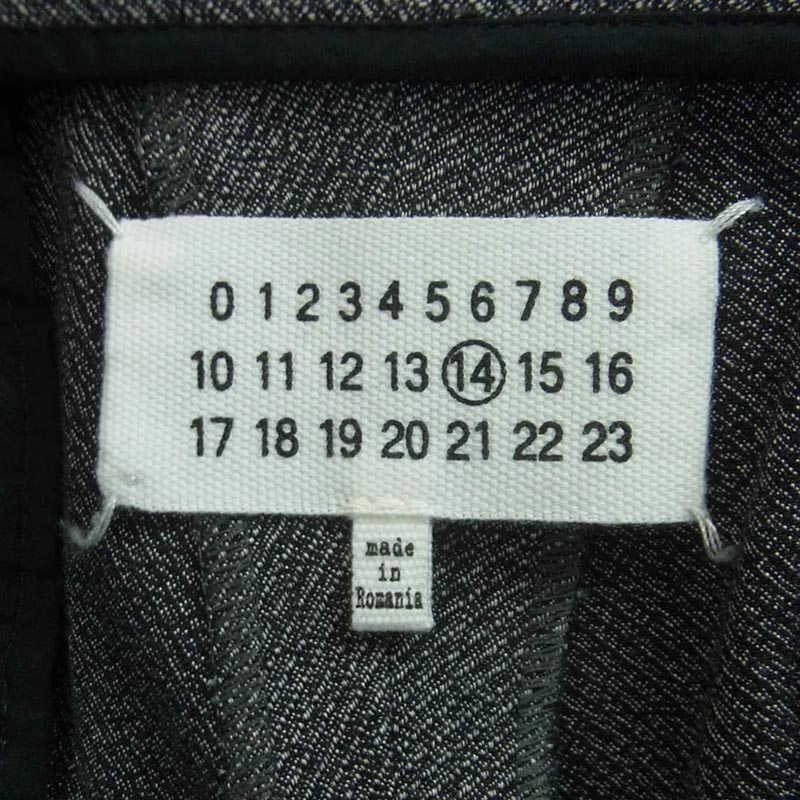 メゾンマルジェラ 15AW S30KA0411 四つタグ 14ライン ドローコード イージー スラックス パンツ 買取実績 画像
