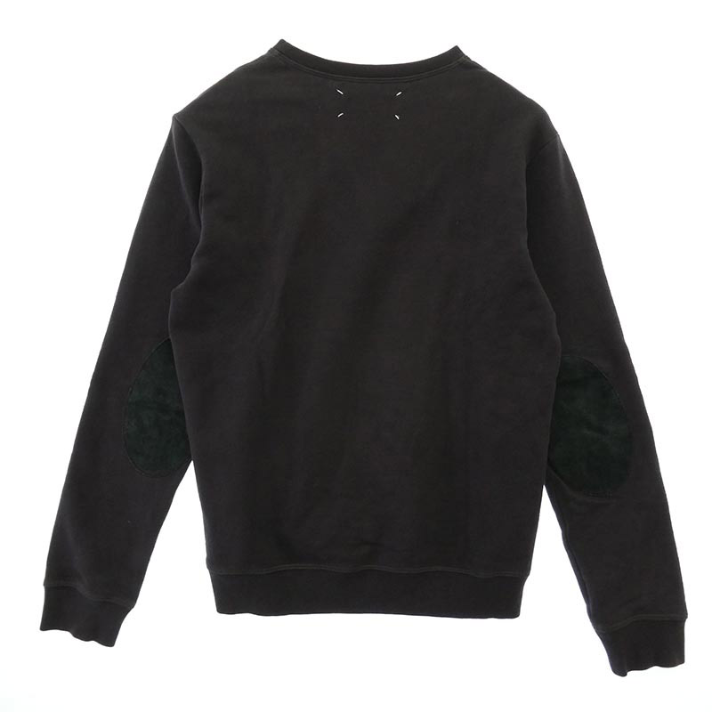 メゾンマルジェラ 15AW S50GU0026 スエードレザー エルボーパッチ クルーネックスウェットトレーナー 買取実績 画像
