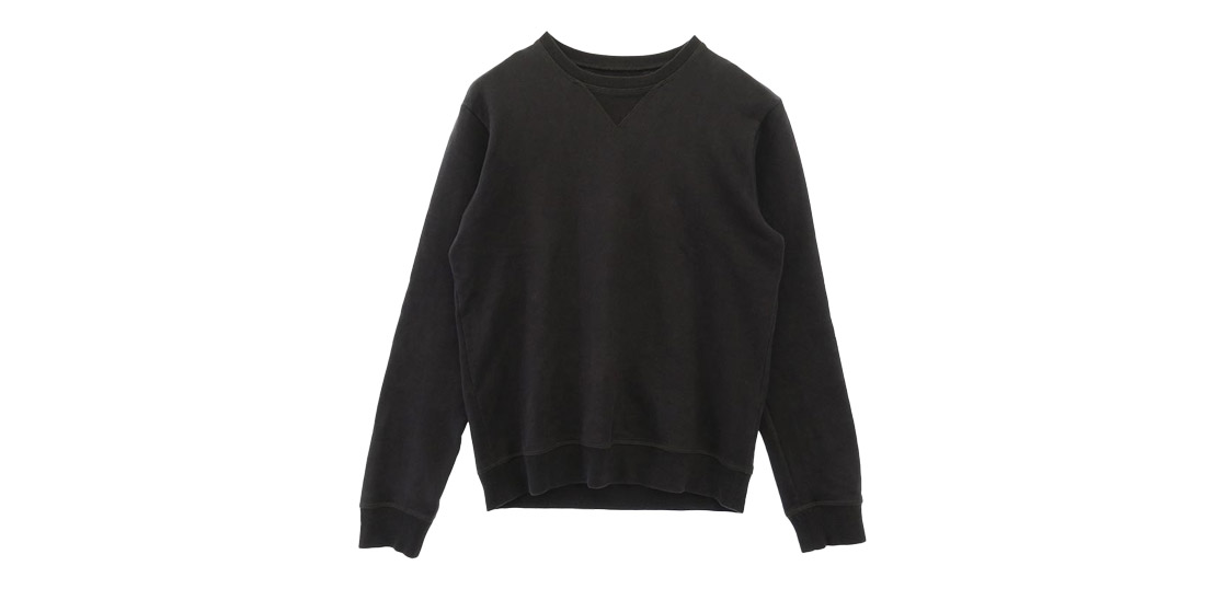 メゾンマルジェラ 15AW S50GU0026 スエードレザー エルボーパッチ クルーネックスウェットトレーナー 買取実績