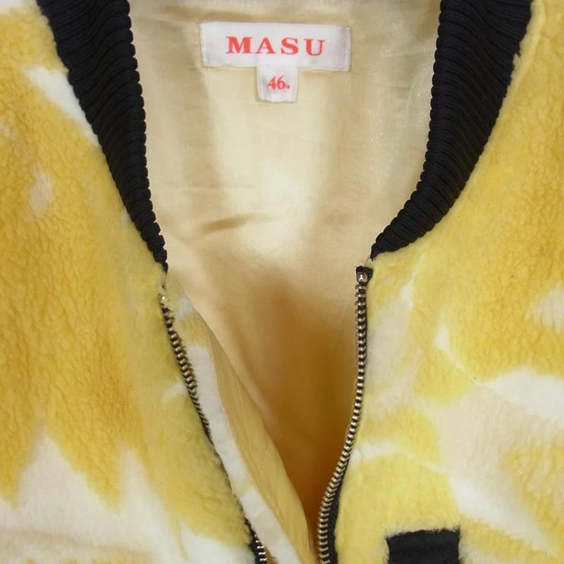 MASU 22AW MVFW-BL0222 JACQUARD NATIVE FLEECE BOMBER JACKET ジャカード ネイティブ フリース ボンバー ジャケット 買取実績 画像