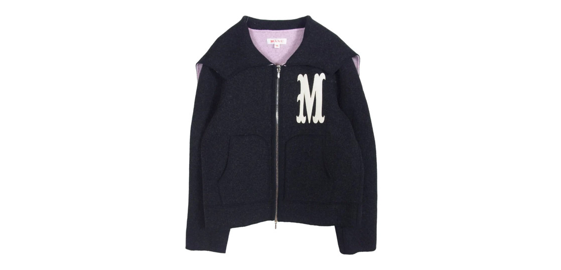 MASU 24AW MPFW-BL0124 BAT COLLAR ZIP UP JACKET 買取実績