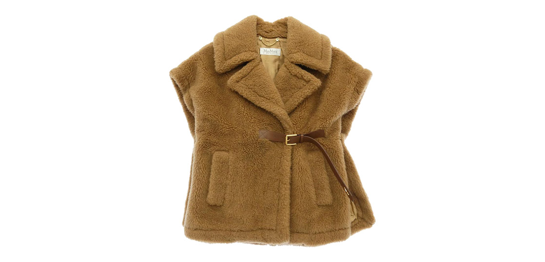 マックスマーラ 25AW NEWABAVO Camel ニューアバボ キャメル テディベア ケープ ファー ボア アウター コート 買取実績