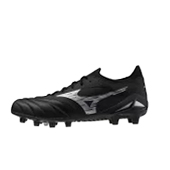 ミズノ Morelia Neo IV Beta Japan FG Black Galaxy Silver モレリアネオ4 ベータ ジャパン FG ブラック ギャラクシーシルバー 画像