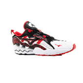 ミズノ Wave Rider 1 White Black Red ウエーブライダー1 ホワイト ブラック レッド 画像