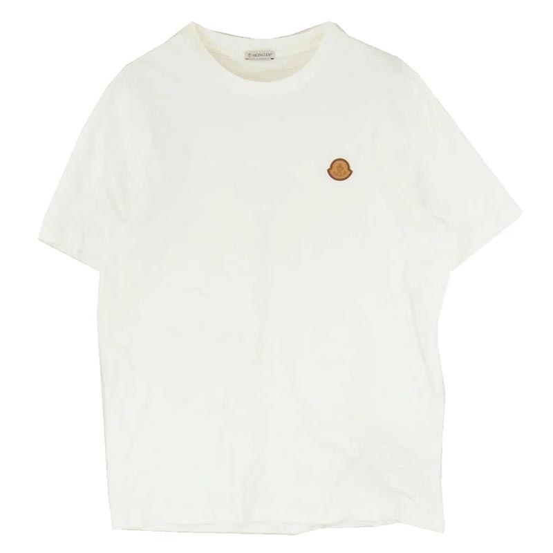 モンクレール 23SS I20918C00051 8390T フロントロゴ レザー ワッペン クルーネック 半袖 Tシャツ 買取実績