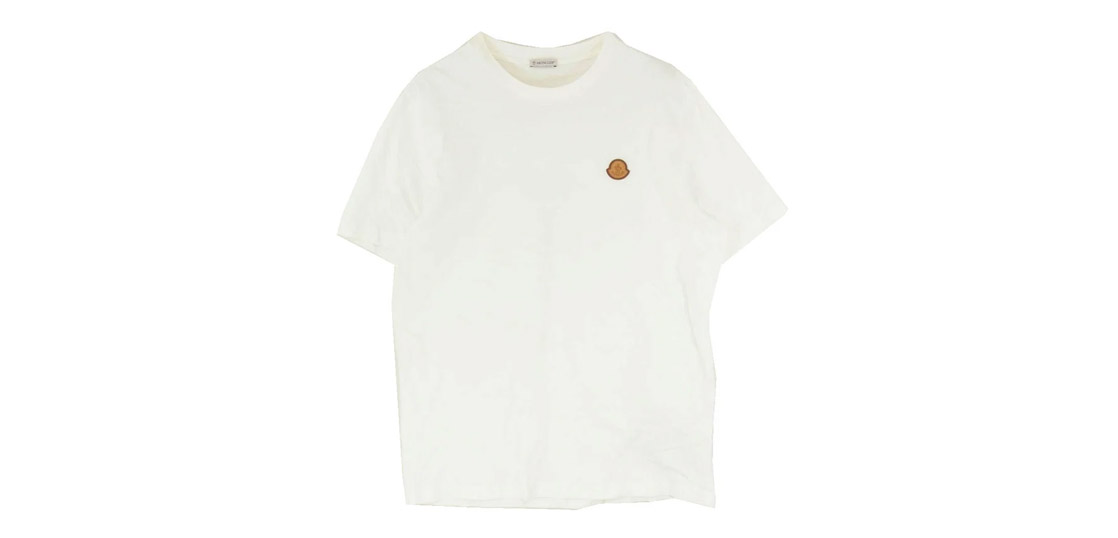 モンクレール 23SS I20918C00051 8390T フロントロゴ レザー ワッペン クルーネック 半袖 Tシャツ 買取実績