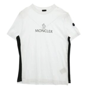 モンクレール 24SS J10918C00060 MAGLIA MANICHE CORTE マリア マニケ コルテ リフレクター ロゴ メッシュ 切替 ラバーロゴ ワッペン クルーネック 半袖 Ｔシャツ カットソー 買取実績