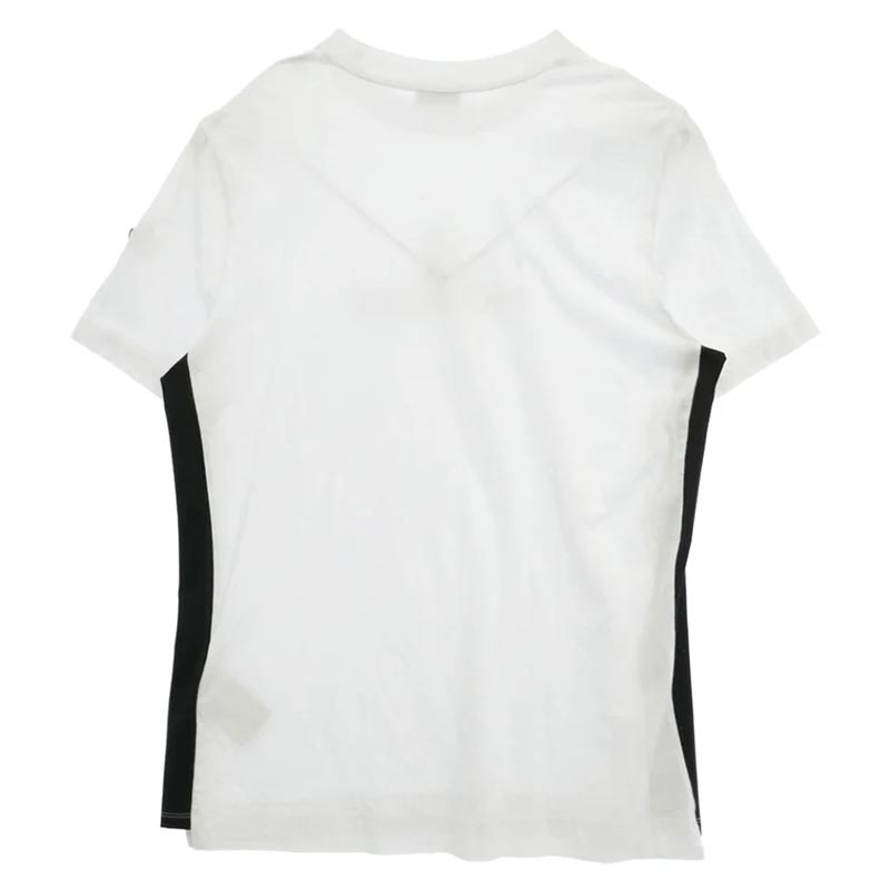 モンクレール 24SS J10918C00060 MAGLIA MANICHE CORTE マリア マニケ コルテ リフレクター ロゴ メッシュ 切替 ラバーロゴ ワッペン クルーネック 半袖 Ｔシャツ カットソー 買取実績 画像