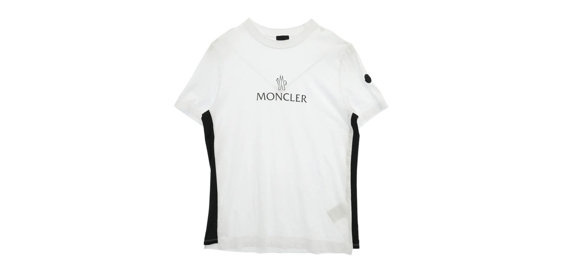 モンクレール 24SS J10918C00060 MAGLIA MANICHE CORTE マリア マニケ コルテ リフレクター ロゴ メッシュ 切替 ラバーロゴ ワッペン クルーネック 半袖 Ｔシャツ カットソー 買取実績