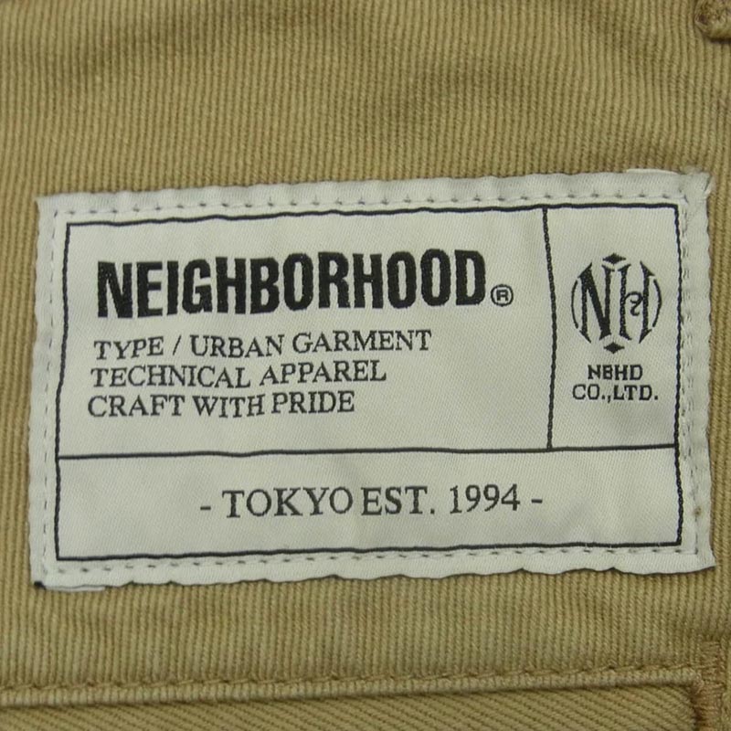 ネイバーフッド 261AQNH-PTM06 CLASSIC CHINO SHORT PANTS クラシック チノ ショート パンツ ショーツ 買取実績 画像