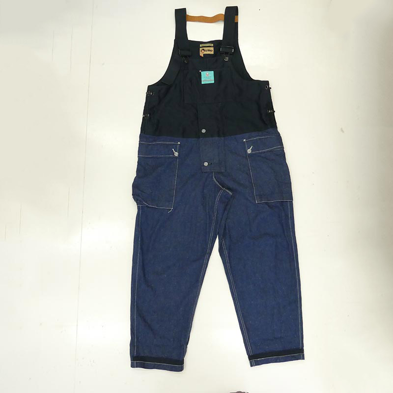 ナイジェルケーボン 8039-13-50530 LYBRO NAVAL DUNGAREE SPLIT デニム切替 モールスキン オーバーオール 買取実績