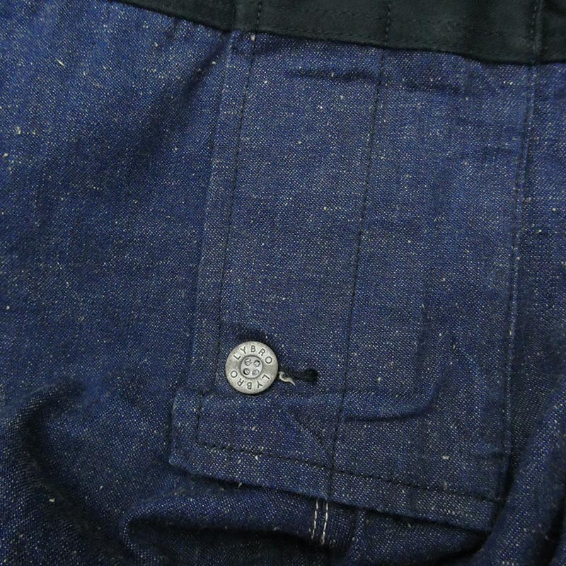 ナイジェルケーボン 8039-13-50530 LYBRO NAVAL DUNGAREE SPLIT デニム切替 モールスキン オーバーオール 買取実績 画像