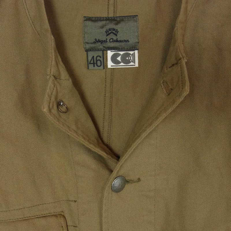 ナイジェルケーボン CC22 MECHANIC JACKET ノーカラー ワーク メカニック ジャケット 買取実績 画像