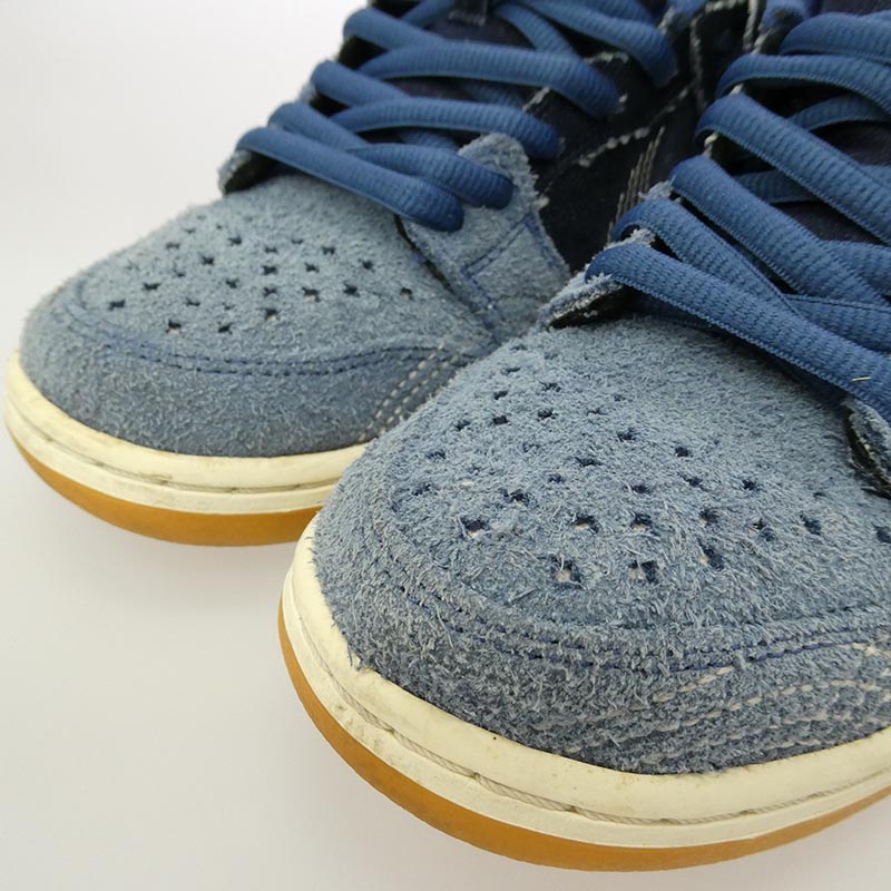 ナイキ CV0316-400 SB DUNK LOW PRO PRM Sashiko ダンク ロー プロ サシコ 刺し子 デニム スウェード ローカット スニーカー 買取実績 画像