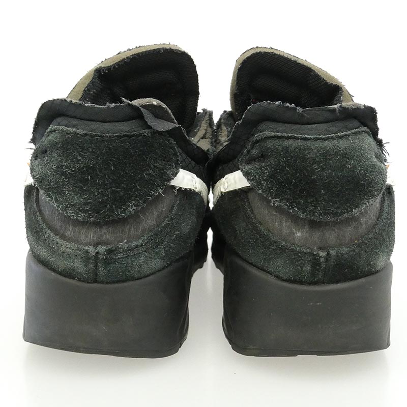 ナイキ AA7293-001 × Off-White Air Max 90 BLACK/BLACK-CONE-WHITE オフホワイト エアマックス ローカット スニーカー 買取実績 画像