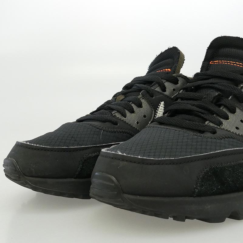 ナイキ AA7293-001 × Off-White Air Max 90 BLACK/BLACK-CONE-WHITE オフホワイト エアマックス ローカット スニーカー 買取実績 画像