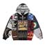 ナンバーナイン × シュプリーム 25AW Patchwork Zip Up Hooded Sweatshirt パッチワーク ジップアップ フーデッド スウェットシャツ 画像