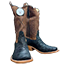 リオスオブメルセデス Rios of Mercedes Black Elephant Cutter Toe Boot 画像