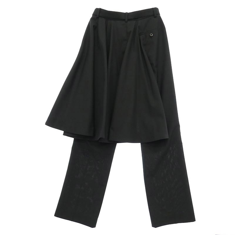 サカイ 26AW 26-08692 Suiting Pants スカートドッキング レイヤード ス―チング パンツ スラックスパンツ 買取実績 画像