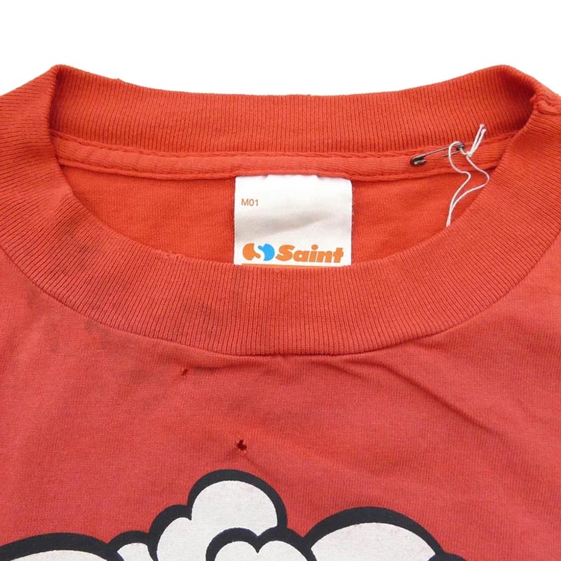 セントマイケル 26SS SM-MK8-0000-024 SAINT!_SS T-SHIRT ヴィンテージ加工 半袖 Tシャツ 買取実績 画像
