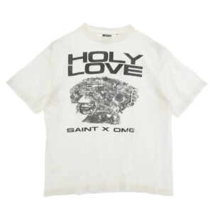 セントマイケル 26SS SM-MK8-0000-C08 x 河村康輔 HOLY LOVE KK_SS T-SHIRT ヴィンテージ加工 半袖 Tシャツ 買取実績 画像