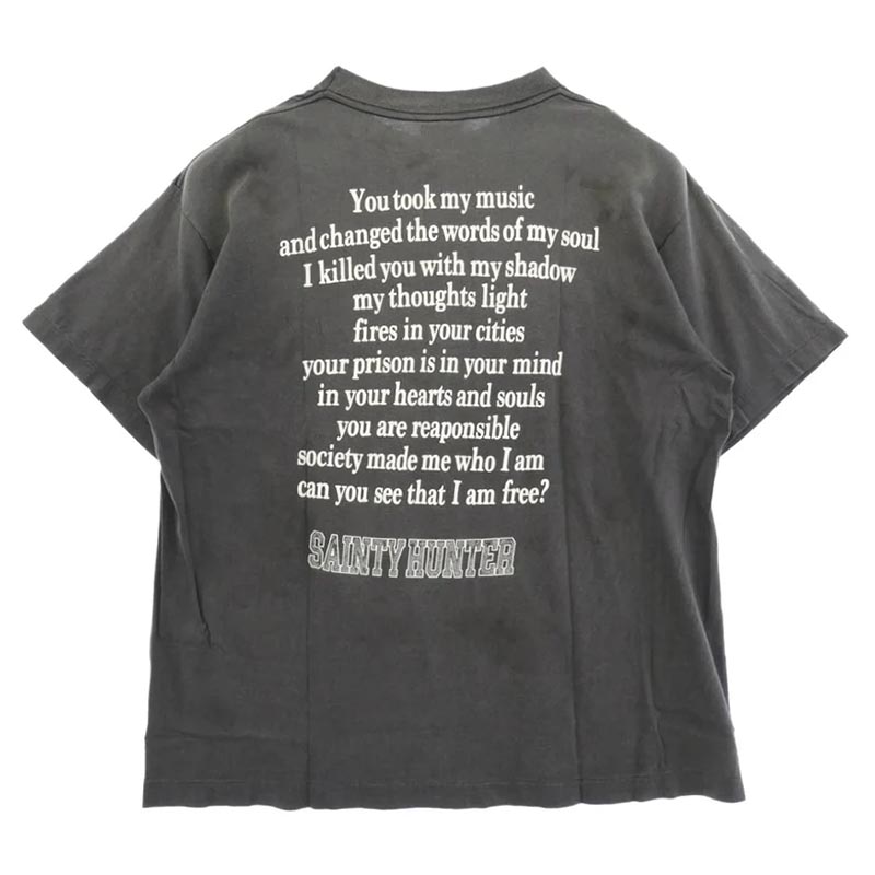 セントマイケル 26SS SM-MK8-0000-C28 x BOUNTY HUNTER バウンティーハンター BH_SS TEE SKULL-K&BABY-M ヴィンテージ加工 半袖 Tシャツ 買取実績 画像