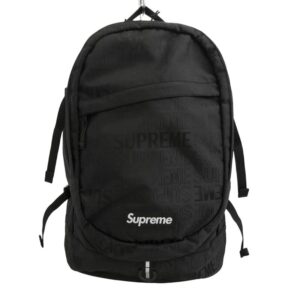 シュプリーム 19SS SUP-SS19-17 Backpack Black 総柄 ボックス ロゴ バックパック リュック 買取実績 画像