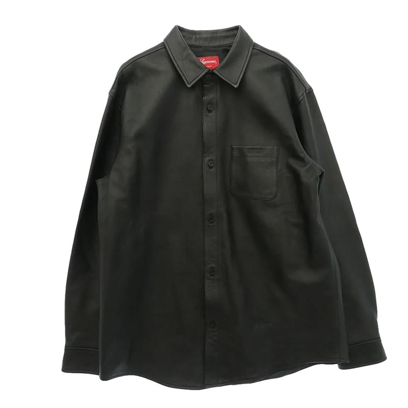 シュプリーム 21AW LEATHER SHIRT BOX LOGO 買取実績
