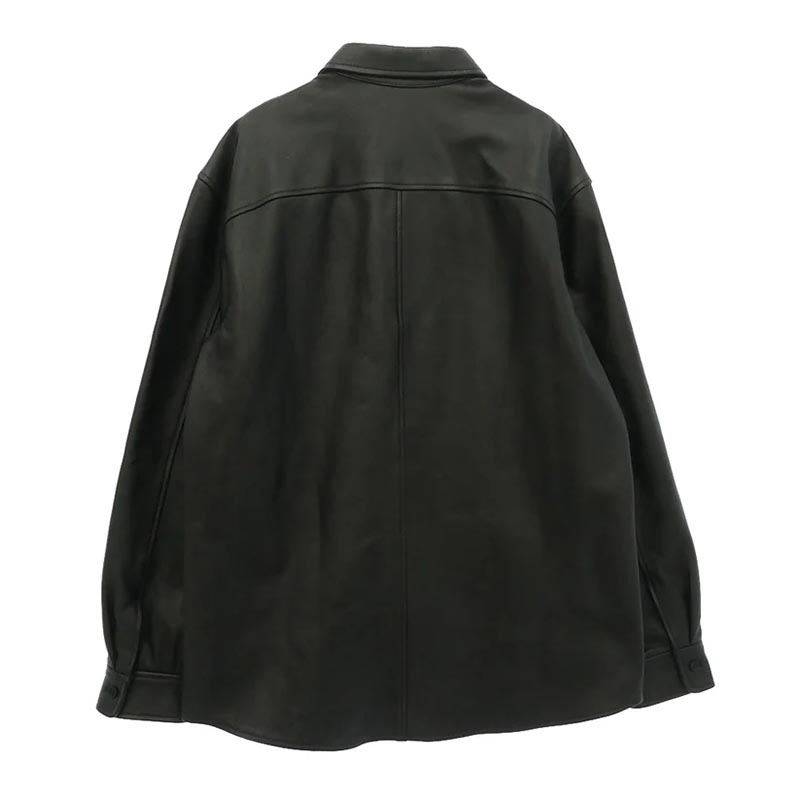 シュプリーム 21AW LEATHER SHIRT BOX LOGO ボックスロゴ 型押し レザー シャツ 買取実績 画像