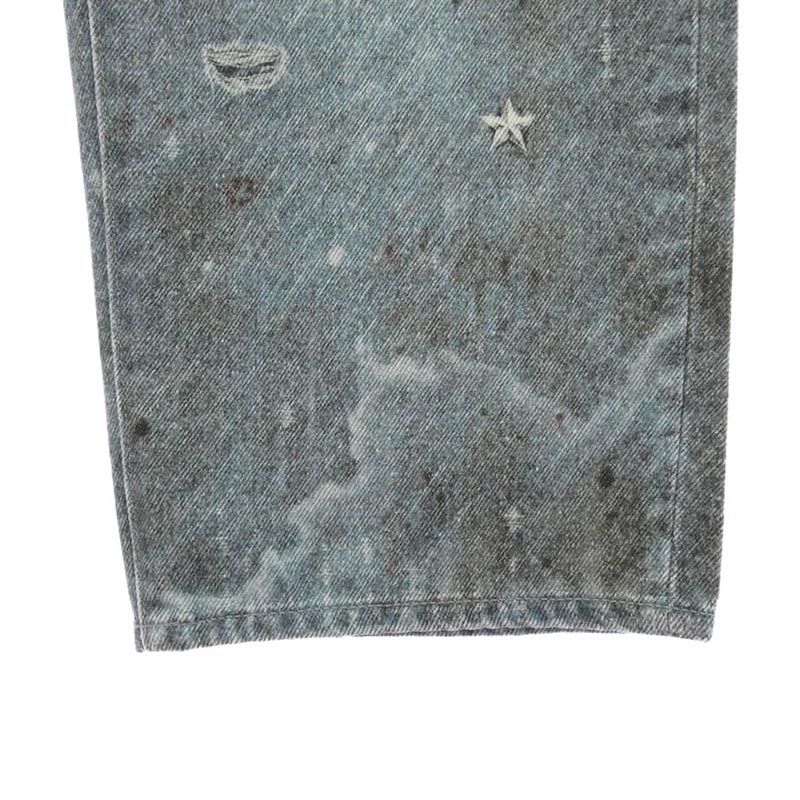 シュプリーム 24AW HJR Trompe L'oeil Loose Fit Jean ダメージプリント トロンプルイユ ルーズフィット ジーンズ デニム パンツ 買取実績 画像