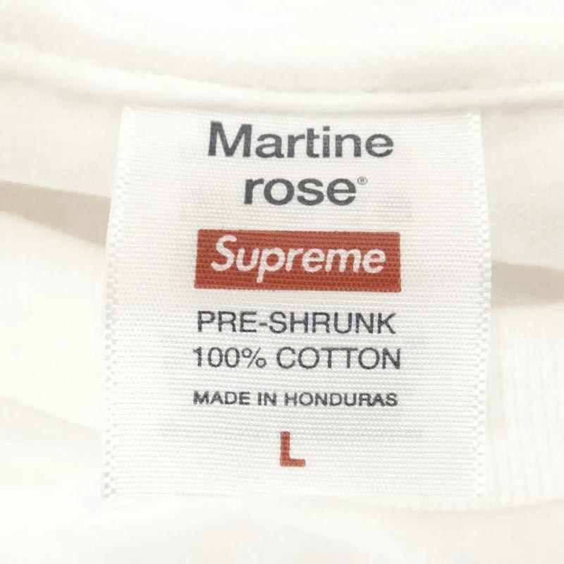 シュプリーム 24AW × Martine Rose Lee Scratch Perry Tee マーティンローズ リー スクラッチ ペリー 半袖 Tシャツ カットソー 買取実績 画像