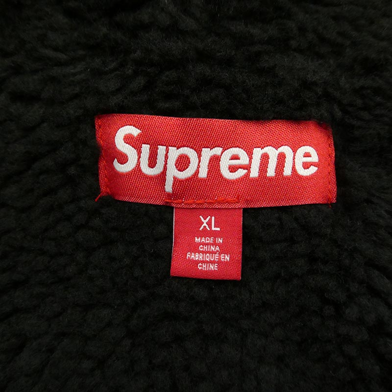 シュプリーム 25AW Faux Shearling Lined Zip Up Hooded Sweater ジップアップ ニット パーカー 買取実績 画像