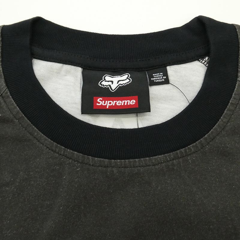 シュプリーム 25AW FOX RACING L/S TOP フォックスレーシング ロゴプリント 長袖Tシャツ 買取実績 画像