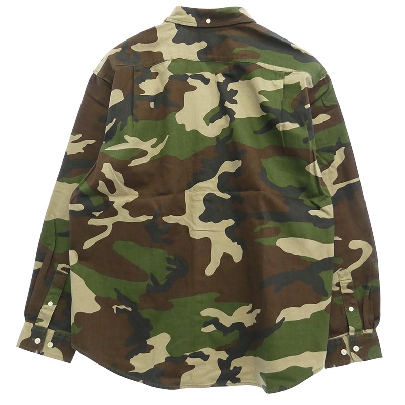 シュプリーム 25AW Small Box Denim Shirt スモールボックスロゴ ウッドランドカモ デニム シャツ 買取実績 画像