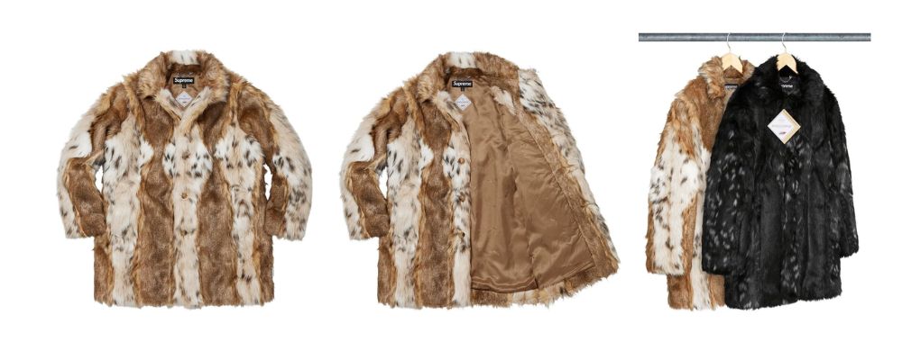 Supreme 2026AW Week1発売予定アイテムまとめ｜ブランド古着買取専門店LIFELynx Faux Fur WINDSTOPPER® Overcoat 132,000円画像