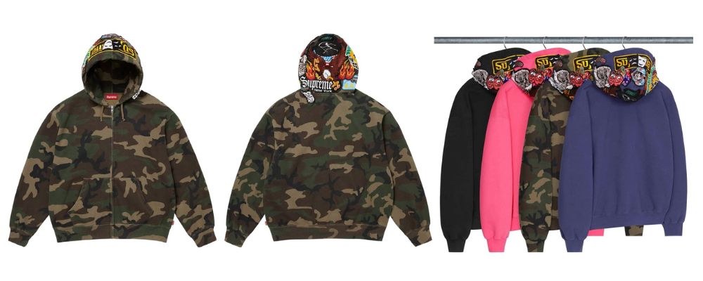 Supreme 2026AW Week1発売予定アイテムまとめ｜ブランド古着買取専門店LIFEPatches Zip Up Hooded Sweatshirt 44,000円 画像