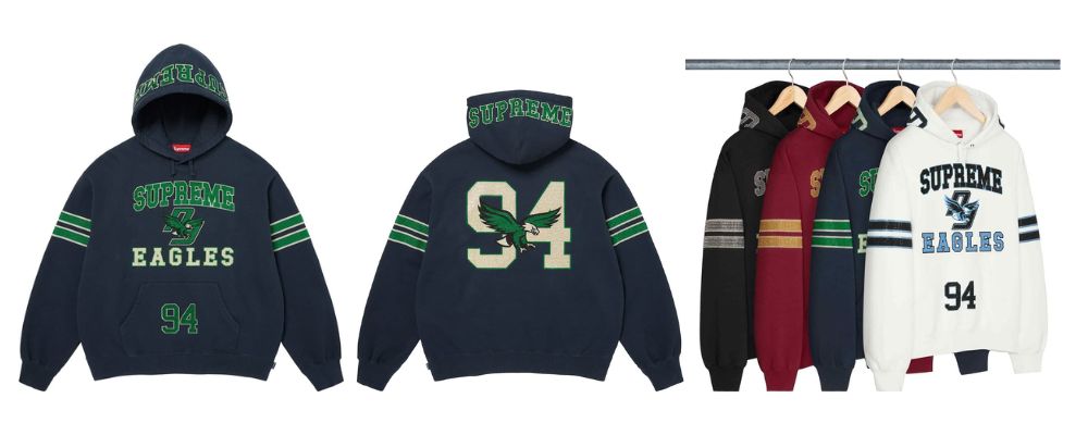 Supreme 2026AW Week1発売予定アイテムまとめ｜ブランド古着買取専門店LIFERhinestone Eagle Hooded Sweatshirt 35,200円画像