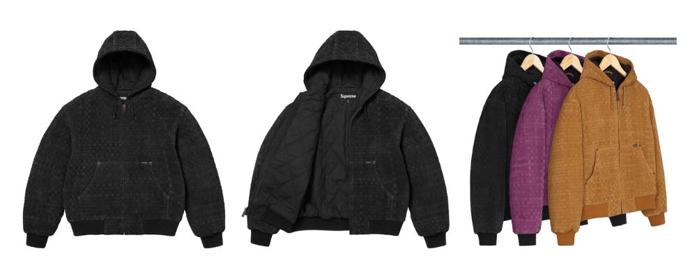 Supreme 2026AW Week1発売予定アイテムまとめ｜ブランド古着買取専門店LIFEWoven Suede Hooded Work Jacket 242,000円 画像