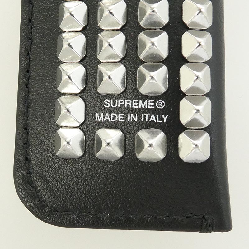 シュプリーム 26SS イタリア製 Studded Leather Lighter Holder スタッズド レザー ライター ホルダー ケース 買取実績 画像