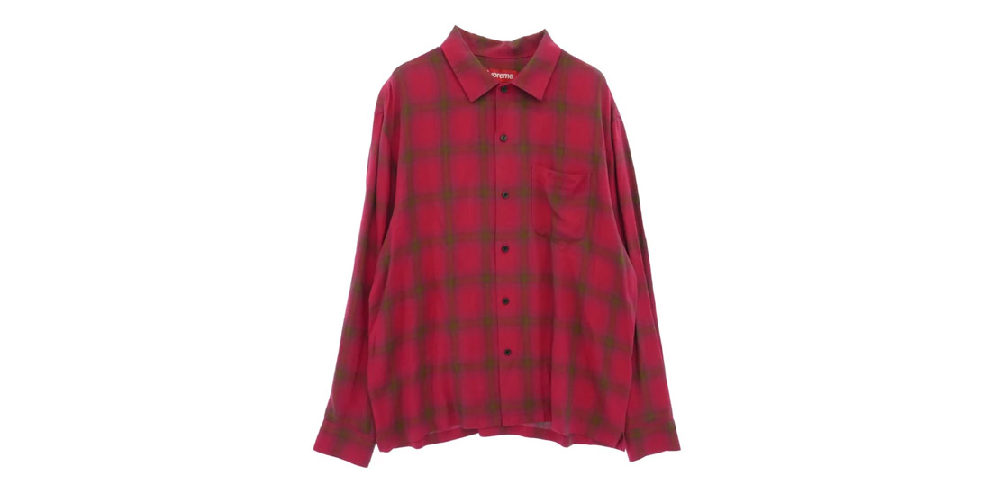 シュプリーム 26SS Shadow Plaid Rayon Shirt 買取実績