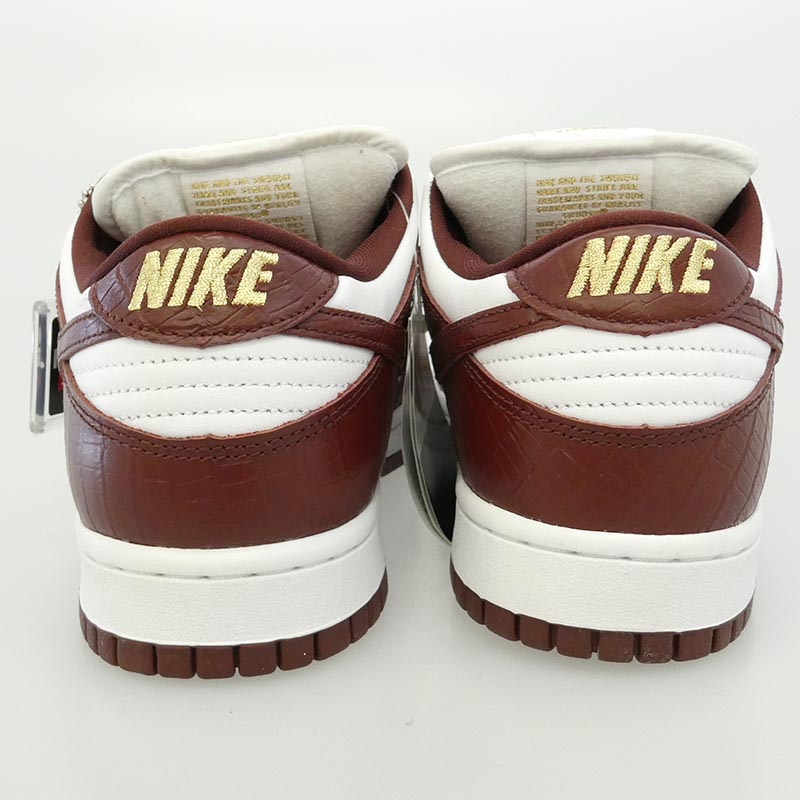 シュプリーム DH3228-103 フェイクバスターズ鑑定済 Nike ナイキ SB Dunk Low OG QS Gold Stars White Barkroot Brown ダンク ロー ゴールドスターズ ホワイト バークルートブラウン ローカット スニーカー 買取実績 画像