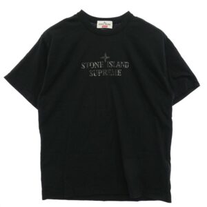 シュプリーム 22SS 7625201S8 Stone Island S/S Top ストーンアイランド S/S トップ ラバーロゴ プリント 半袖 Tシャツ 買取実績 画像