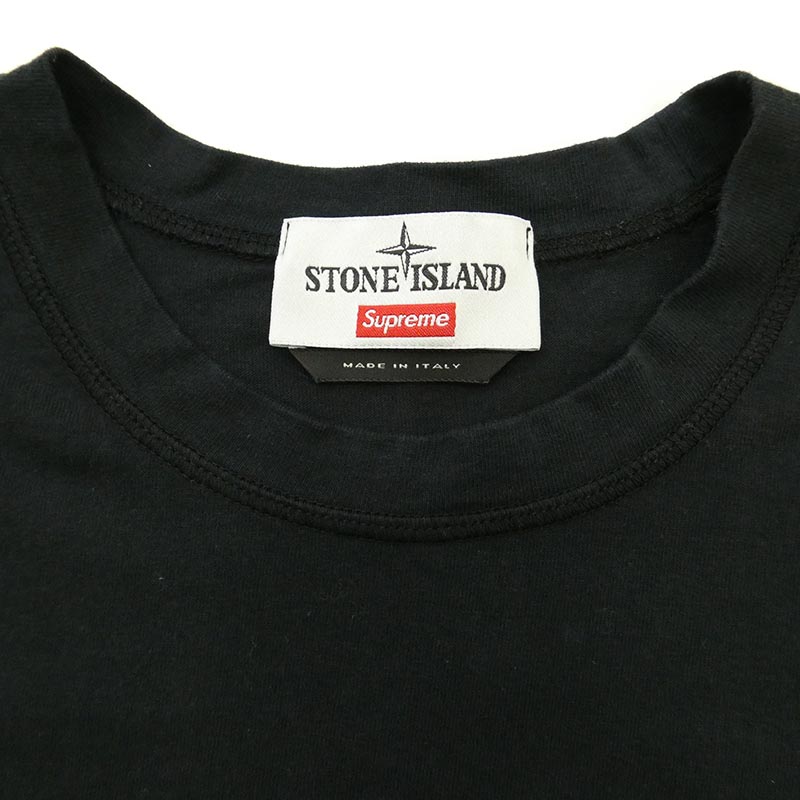 シュプリーム 22SS 7625201S8 Stone Island S/S Top ストーンアイランド S/S トップ ラバーロゴ プリント 半袖 Tシャツ 買取実績 画像