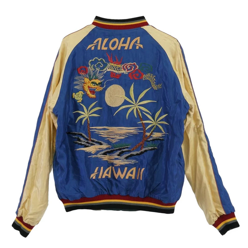 テイラー東洋 TT15466MG-145 MAUNA別注 Late 1950s Style Acetate Souvenir Jacket YOKOHAMA HAWAII スーベニア ジャケット リバーシブル スカジャン ブルゾン 買取実績 画像