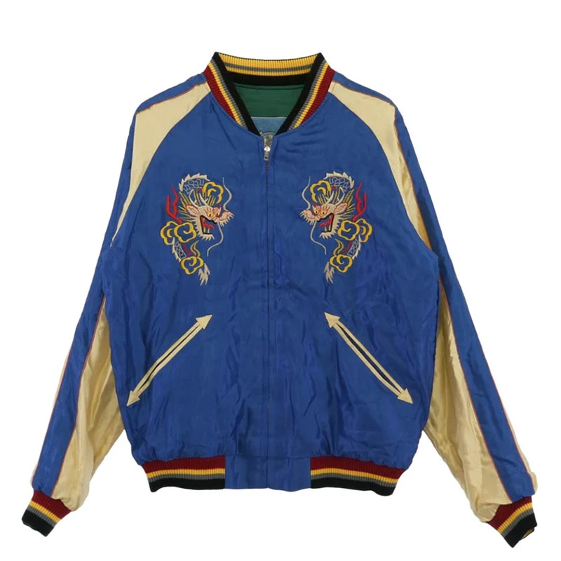 テイラー東洋 TT15466MG-145 MAUNA別注 Late 1950s Style Acetate Souvenir Jacket YOKOHAMA HAWAII スーベニア ジャケット リバーシブル スカジャン ブルゾン 買取実績 画像