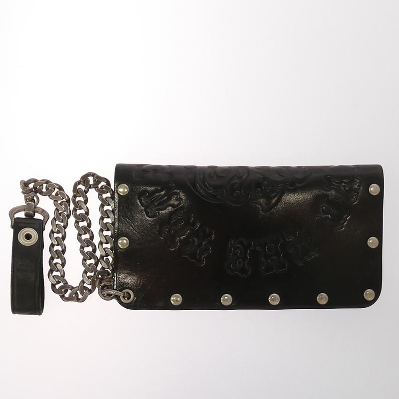 テンダーロイン 20SS × HOSANNA ホザーナ BS LONG WALLET ボルネオスカル ウォレットチェーン付き レザー ロング ウォレット 長財布 買取実績 画像