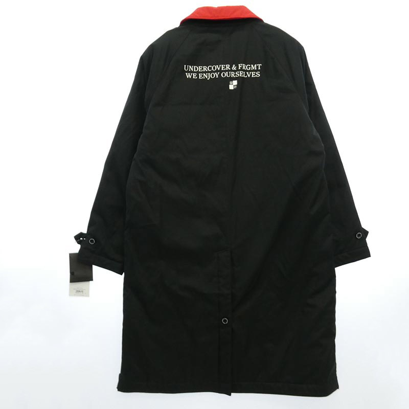 アンダーカバー 23AW UC2C9301-2 × fragment design フラグメントデザイン 裏地チェック ステンカラーコート 買取実績 画像